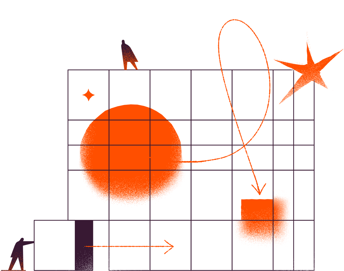 An illustration demonstrating Zapier working as a platform